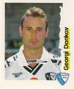 Cromo Georgi Donkov - Fußball Bundesliga zur Endphase der Saison 1996/1997 n. 31 - Panini