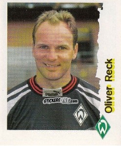 Sticker Oliver Reck - Fußball Bundesliga zur Endphase der Saison 1996/1997 n. 33 - Panini