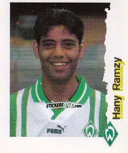 Sticker Hany Ramzy - Fußball Bundesliga zur Endphase der Saison 1996/1997 n. 35 - Panini