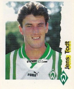 Sticker Jens Todt - Fußball Bundesliga zur Endphase der Saison 1996/1997 n. 36 - Panini