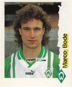 Sticker Marco Bode - Fußball Bundesliga zur Endphase der Saison 1996/1997 n. 38 - Panini