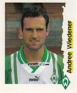 Sticker Andree Wiedener - Fußball Bundesliga zur Endphase der Saison 1996/1997 n. 39 - Panini