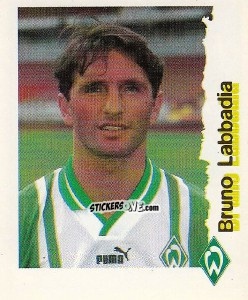 Sticker Bruno Labbadia - Fußball Bundesliga zur Endphase der Saison 1996/1997 n. 43 - Panini