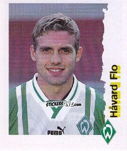 Sticker Havard Flo - Fußball Bundesliga zur Endphase der Saison 1996/1997 n. 44 - Panini