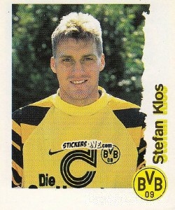Sticker Stefan Klos - Fußball Bundesliga zur Endphase der Saison 1996/1997 n. 46 - Panini