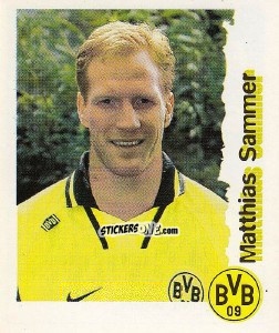 Sticker Matthias Sammer - Fußball Bundesliga zur Endphase der Saison 1996/1997 n. 49 - Panini