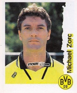Sticker Michael Zorc - Fußball Bundesliga zur Endphase der Saison 1996/1997 n. 52 - Panini