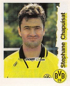 Sticker Stephane Chapuisat - Fußball Bundesliga zur Endphase der Saison 1996/1997 n. 57 - Panini