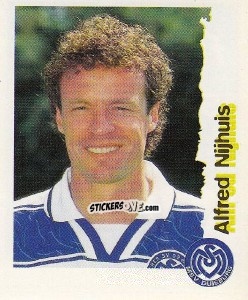 Sticker Alfred Nijhuis - Fußball Bundesliga zur Endphase der Saison 1996/1997 n. 61 - Panini