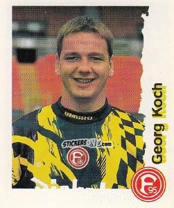 Sticker Georg Koch - Fußball Bundesliga zur Endphase der Saison 1996/1997 n. 72 - Panini