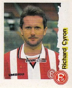 Sticker Richard Cyron - Fußball Bundesliga zur Endphase der Saison 1996/1997 n. 83 - Panini
