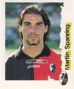 Sticker Martin Spanring - Fußball Bundesliga zur Endphase der Saison 1996/1997 n. 86 - Panini