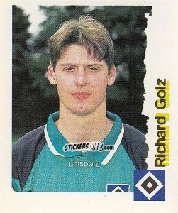 Sticker Richard Golz - Fußball Bundesliga zur Endphase der Saison 1996/1997 n. 98 - Panini