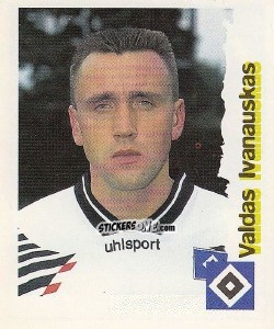 Sticker Valdas Ivanauskas - Fußball Bundesliga zur Endphase der Saison 1996/1997 n. 107 - Panini