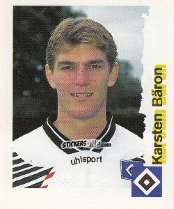 Figurina Karsten Baron - Fußball Bundesliga zur Endphase der Saison 1996/1997 n. 108 - Panini