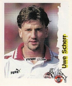 Sticker Uwe Scherr - Fußball Bundesliga zur Endphase der Saison 1996/1997 n. 126 - Panini