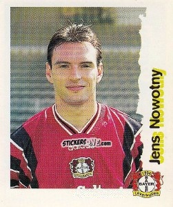 Sticker Jens Nowotny - Fußball Bundesliga zur Endphase der Saison 1996/1997 n. 140 - Panini