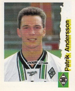 Sticker Patrik Andersson - Fußball Bundesliga zur Endphase der Saison 1996/1997 n. 151 - Panini