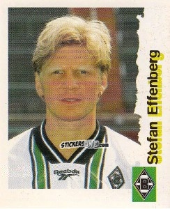 Sticker Stefan Effenberg - Fußball Bundesliga zur Endphase der Saison 1996/1997 n. 155 - Panini