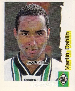 Sticker Martin Dahlin - Fußball Bundesliga zur Endphase der Saison 1996/1997 n. 158 - Panini