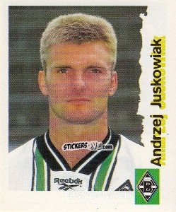 Figurina Andrrzej Juskowiak - Fußball Bundesliga zur Endphase der Saison 1996/1997 n. 159 - Panini