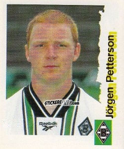 Sticker Jorgen Petterson - Fußball Bundesliga zur Endphase der Saison 1996/1997 n. 160 - Panini