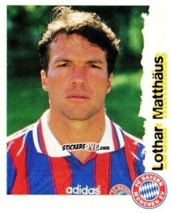 Sticker Lothar Matthaus - Fußball Bundesliga zur Endphase der Saison 1996/1997 n. 165 - Panini