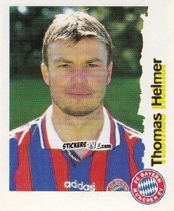 Sticker Thomas Helmer - Fußball Bundesliga zur Endphase der Saison 1996/1997 n. 166 - Panini