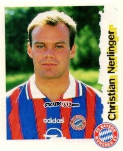 Sticker Christian Nerlinger - Fußball Bundesliga zur Endphase der Saison 1996/1997 n. 167 - Panini