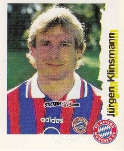 Sticker Jurgen Klinsmann - Fußball Bundesliga zur Endphase der Saison 1996/1997 n. 173 - Panini