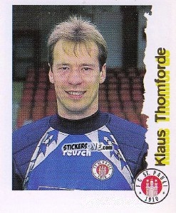 Sticker Klaus Thomforde - Fußball Bundesliga zur Endphase der Saison 1996/1997 n. 189 - Panini