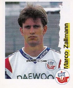 Sticker Marco Zallmann - Fußball Bundesliga zur Endphase der Saison 1996/1997 n. 204 - Panini