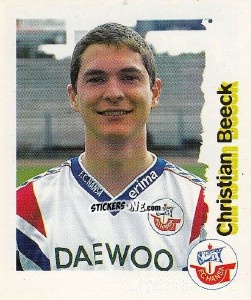 Sticker Christian Beeck - Fußball Bundesliga zur Endphase der Saison 1996/1997 n. 205 - Panini