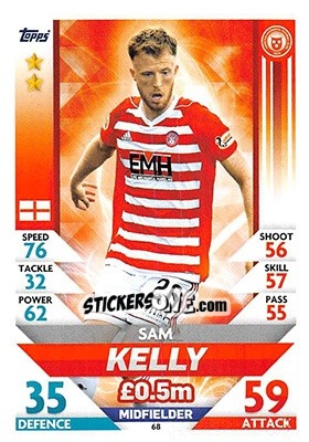 Sticker Sam Kelly - SPFL 2018-2019. Match Attax n. 68 - Topps