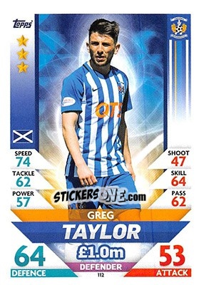 Figurina Greg Taylor - SPFL 2018-2019. Match Attax - Topps