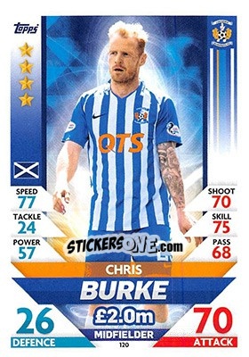 Sticker Chris Burke - SPFL 2018-2019. Match Attax n. 120 - Topps