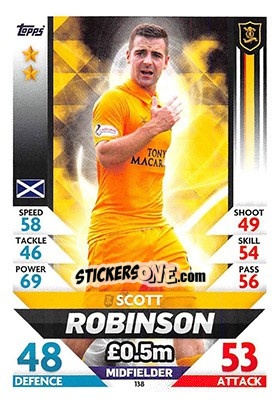 Cromo Scott Robinson - SPFL 2018-2019. Match Attax - Topps