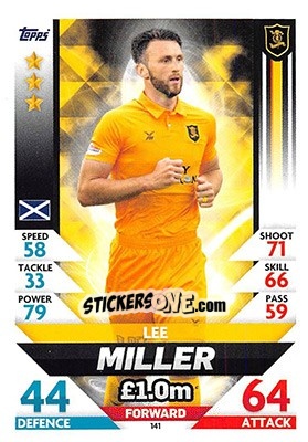 Sticker Lee Miller - SPFL 2018-2019. Match Attax n. 141 - Topps