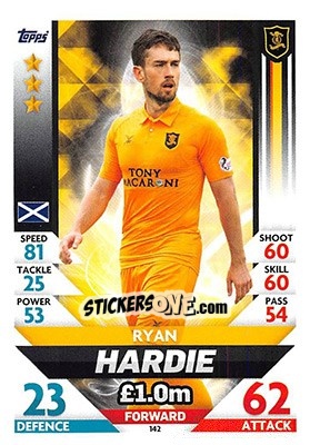 Sticker Ryan Hardie - SPFL 2018-2019. Match Attax n. 142 - Topps