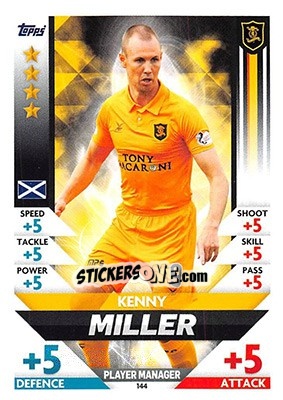 Sticker Kenny Miller - SPFL 2018-2019. Match Attax n. 144 - Topps