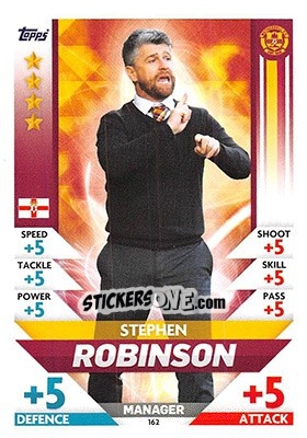 Sticker Stephen Robinson - SPFL 2018-2019. Match Attax n. 162 - Topps