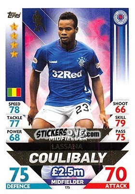 Sticker Lassana Coulibaly - SPFL 2018-2019. Match Attax n. 175 - Topps