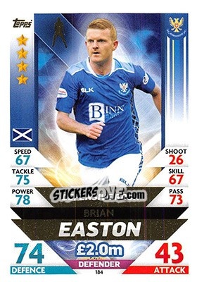 Cromo Brian Easton - SPFL 2018-2019. Match Attax - Topps