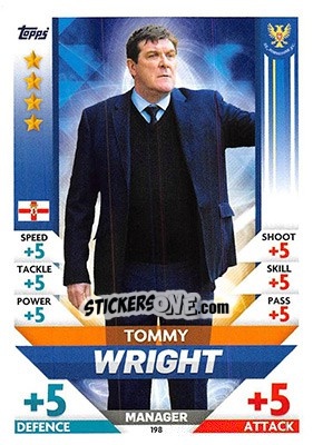 Figurina Tommy Wright - SPFL 2018-2019. Match Attax - Topps