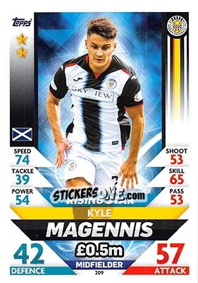 Sticker Kyle Magennis - SPFL 2018-2019. Match Attax n. 209 - Topps