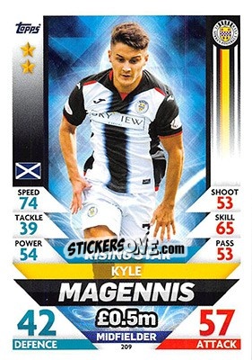 Cromo Kyle Magennis - SPFL 2018-2019. Match Attax - Topps