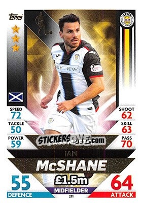 Sticker Ian McShane - SPFL 2018-2019. Match Attax n. 211 - Topps