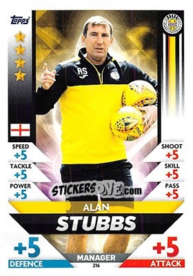 Cromo Alan Stubbs - SPFL 2018-2019. Match Attax n. 216 - Topps