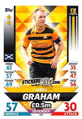 Figurina Andy Graham - SPFL 2018-2019. Match Attax n. 220 - Topps