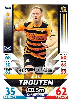 Figurina Alan Trouten - SPFL 2018-2019. Match Attax n. 223 - Topps